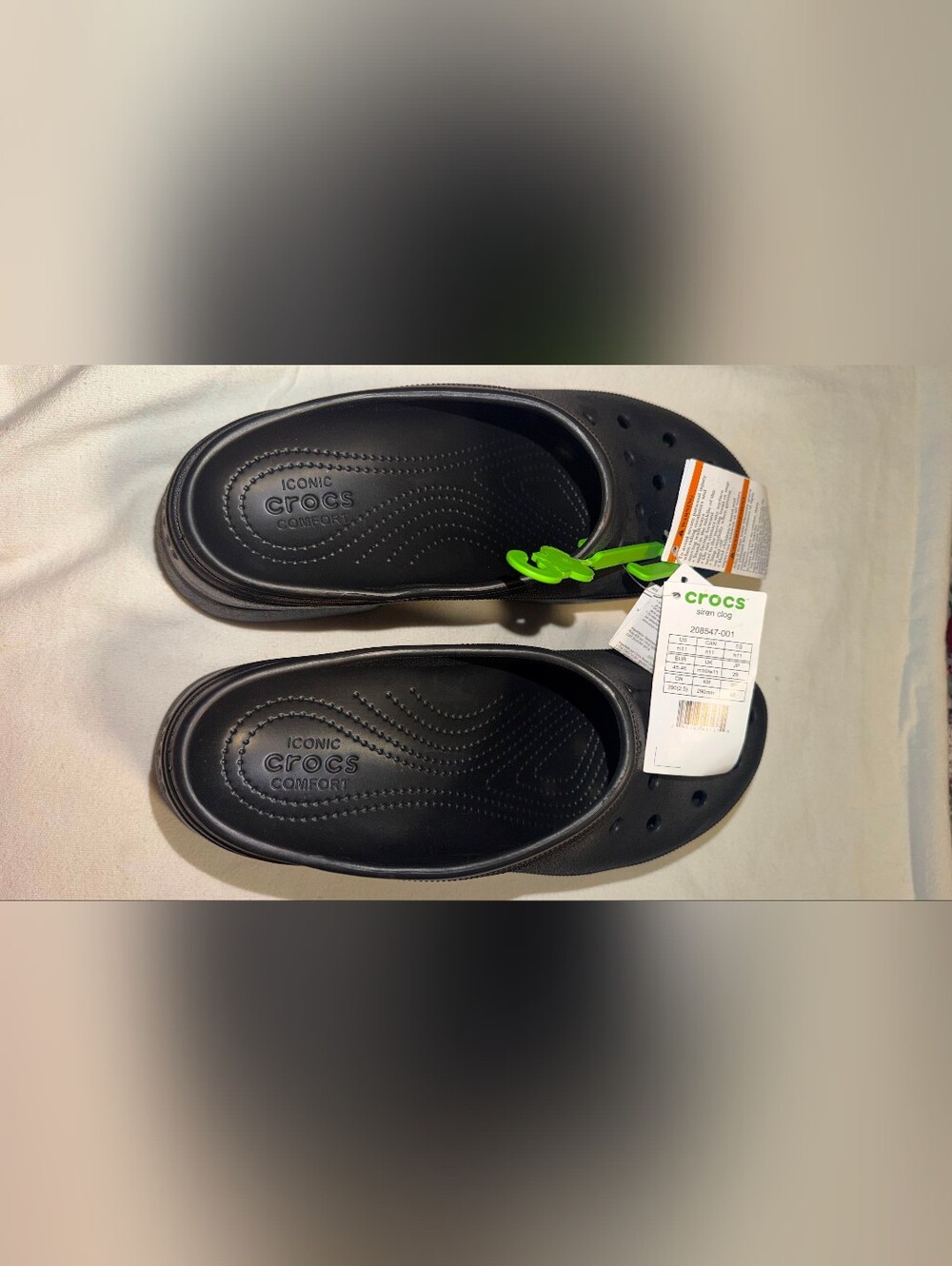NWT CROCS Black siren Platform Clogs size 11 - Picture 6 of 8